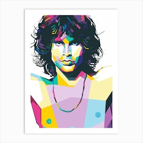 Jim Morrison Fanart WPAP Art Print