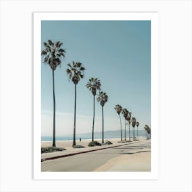 Palm Trees On The Beach 6 Art Print