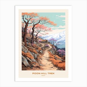 Poon Hill Trek Nepal Hike Poster Art Print
