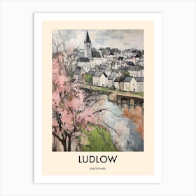 Ludlow (Shropshire) Painting 3 Travel Poster Art Print