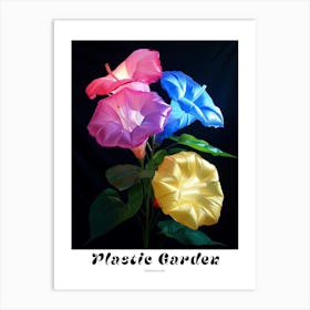 Bright Inflatable Flowers Poster Morning Glory 5 Art Print