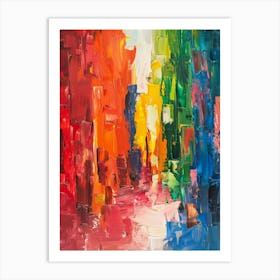 Rainbow Street Art Print