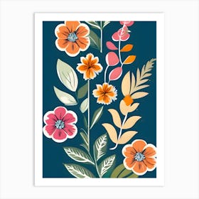 Floral Wallpaper Art Print