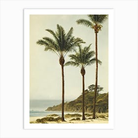 Stinson Beach California Vintage Art Print