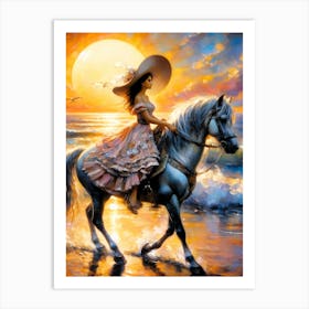 Creative Horse Beauty Illustration Nr 129 Art Print