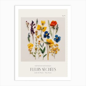 Fleurs Sechees, Dried Flowers Exhibition Poster 06 Art Print