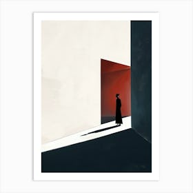 Man In Red Coat Art Print