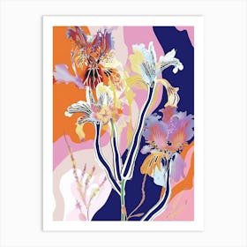 Colourful Flower Illustration Cineraria 4 Art Print