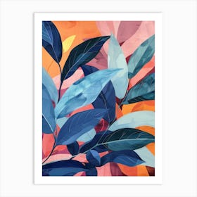 Abstract Leaves 14 Art Print