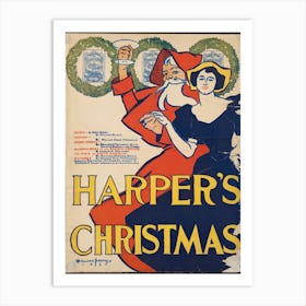Harper's Christmas, Edward Penfield Art Print