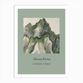 Landscapes Of Japan Mount Kurai 40 Art Print