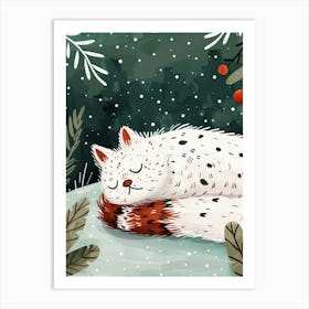 Fox In The Snow 2 Art Print