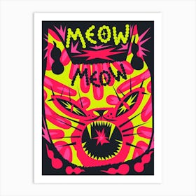 Pop Cat Art Print