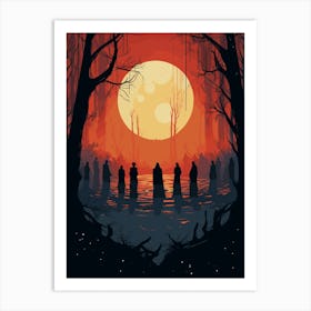 Witches in the Woods Art Print