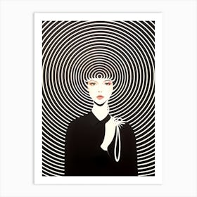 'Spiral Woman' Abstract Art Print