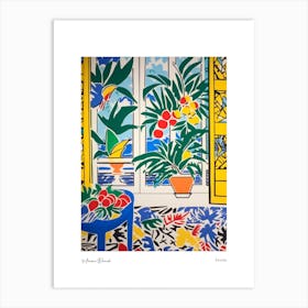 Miami Beach Florida Matisse Style 1 Watercolour Travel Poster Art Print