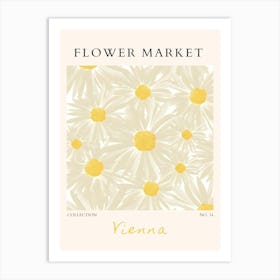 Flower Market Vienna Art Print