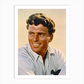 Burt Lancaster Retro Collage Movies Art Print