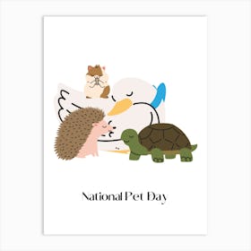 193.National Pet Day Art Print