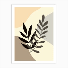 Abstract Of Leaves Art Print