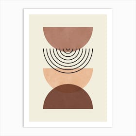 Circles and lines 2 Art Print