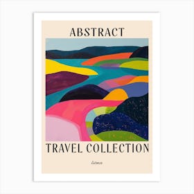 Abstract Travel Collection Poster Estonia 1 Art Print