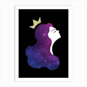 Galaxy Princess Art Print