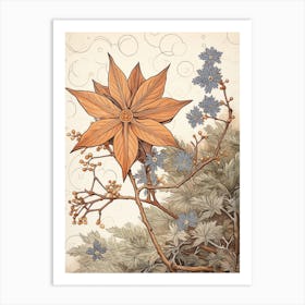 Asagiri Japanese Wood Clover Vintage Japanese Botanical Art Print