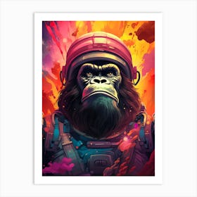 Space Gorilla Art Print