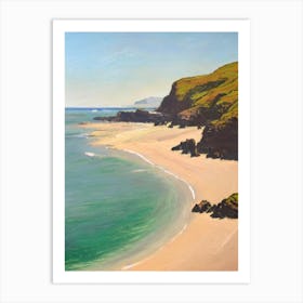 Barafundle Bay Beach Pembrokeshire Wales Monet Style Art Print