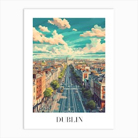 Dublin Cityscape Art Print