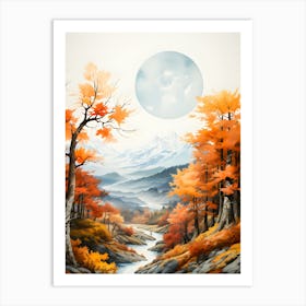 River S Melody Avian Symphony Across Serene Waters Art Print