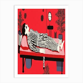 Patient In Bed Art Print