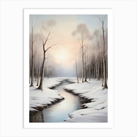 Winter In The Woods 1 Art Print