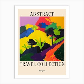 Abstract Travel Collection Poster Malaysia 3 Art Print