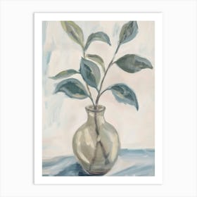 Still Life Plant In A Vase Art Print