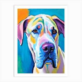 Boerboel 2 Fauvist Style Dog Art Print
