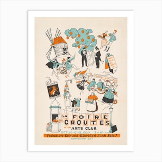 La Foire Aux Croutes At The Arts Club Vintage Poster Art Print