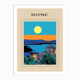 Minimal Design Style Of Rome, Italy 2 Poster Art Print