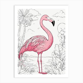 Flamingo Art Print