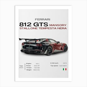 Ferrari 812 Mansory Art Print