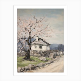 A Cottage In The English Country Side Painting 15 Art Print