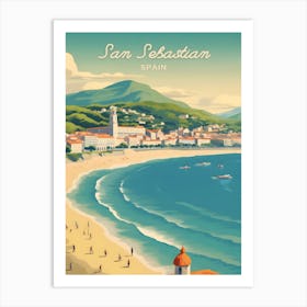 San Sebastian Spain Travel Art Print