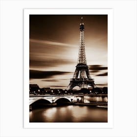 Eiffel Tower In Paris 1 Art Print