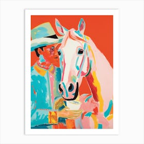 Rainbow Cowboy Art Print