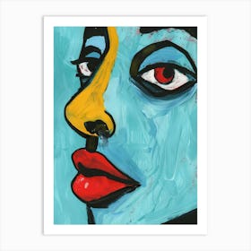 Woman'S Face 155 Art Print