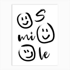 Smile Art 1 Art Print