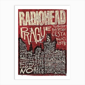 Beabag Radiohead Prague Album Music Coverfashion Poster Decorative Painting Canvas Wall Art Living Room Posters Bedroom Art Print