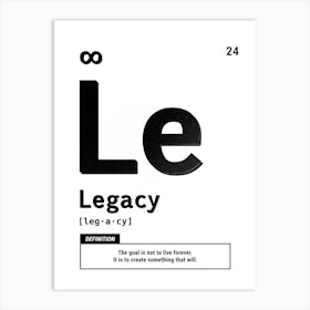 Le Legacy Art Print