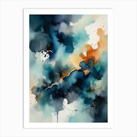 Abstract Watercolor Painting 25 Art Print